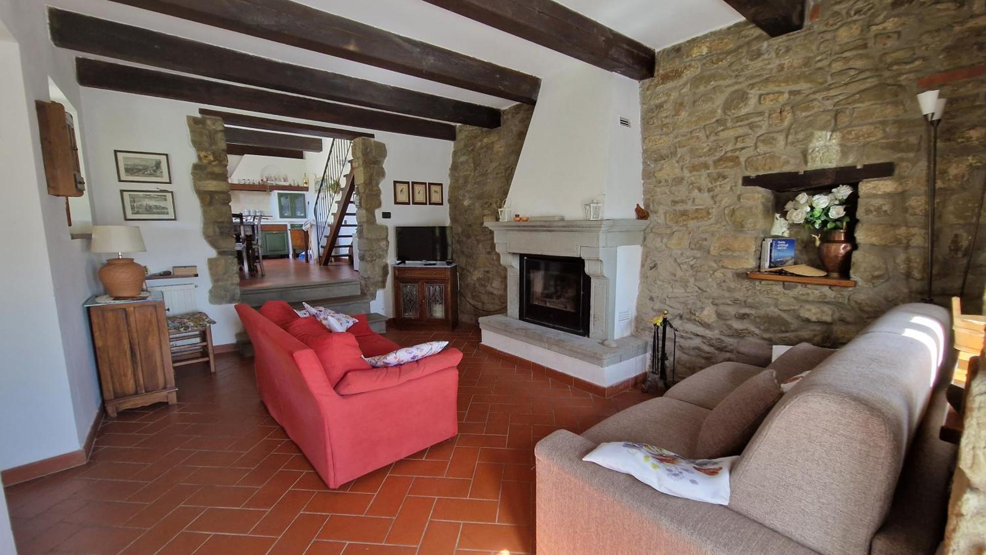 La Sala Vecchia - Lovely Tuscan Holiday House Badia Prataglia, Casentino Valley 치우시 델라 베르나 외부 사진